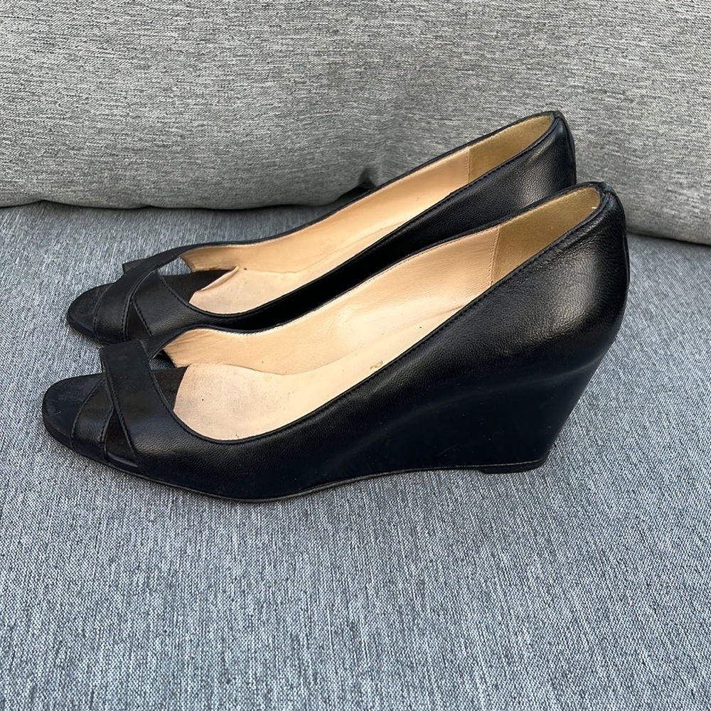 Christian Louboutin Black Wedges
